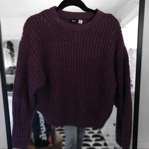 Urban Outfitters Sweaters - BDG dark purple knitted chunky sweater